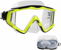 AQUA A DIVE SPORTS Diving mask Anti-Fog Swimming Snorkel mask Suitable for Adults Scuba Dive Swim Snorkeling Goggles Masks Sporting Goods > Outdoor Recreation > Boating & Water Sports > Swimming > Swim Goggles & Masks AQUA A DIVE SPORTS Yellow transparent  