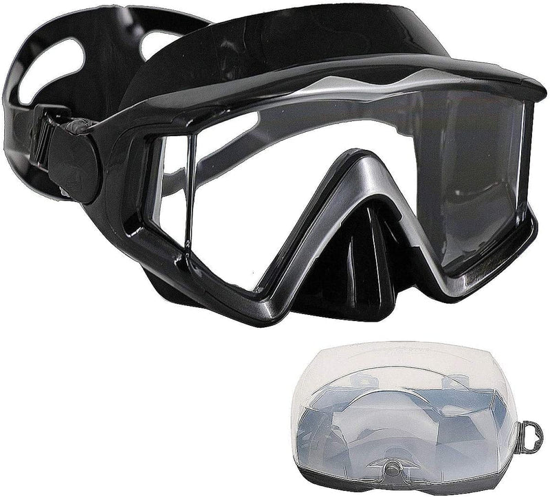AQUA a DIVE SPORTS Diving Mask Anti-Fog Swimming Snorkel Mask Suitable for Adults Scuba Dive Swim Snorkeling Goggles Masks Sporting Goods > Outdoor Recreation > Boating & Water Sports > Swimming > Swim Goggles & Masks AQUA A DIVE SPORTS gray  