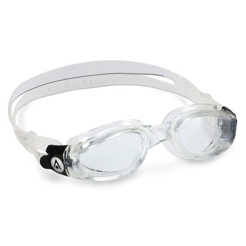 Aqua Sphere Kaiman Adult Swimming Goggles - the Original Curved Lens Goggle, Comfort & Fit for the Active Swimmer | Unisex Adult, Clear Lens, Transparent/Transparent Frame,One Size,Ep3000000Lc Sporting Goods > Outdoor Recreation > Boating & Water Sports > Swimming > Swim Goggles & Masks Aqua Sphere   