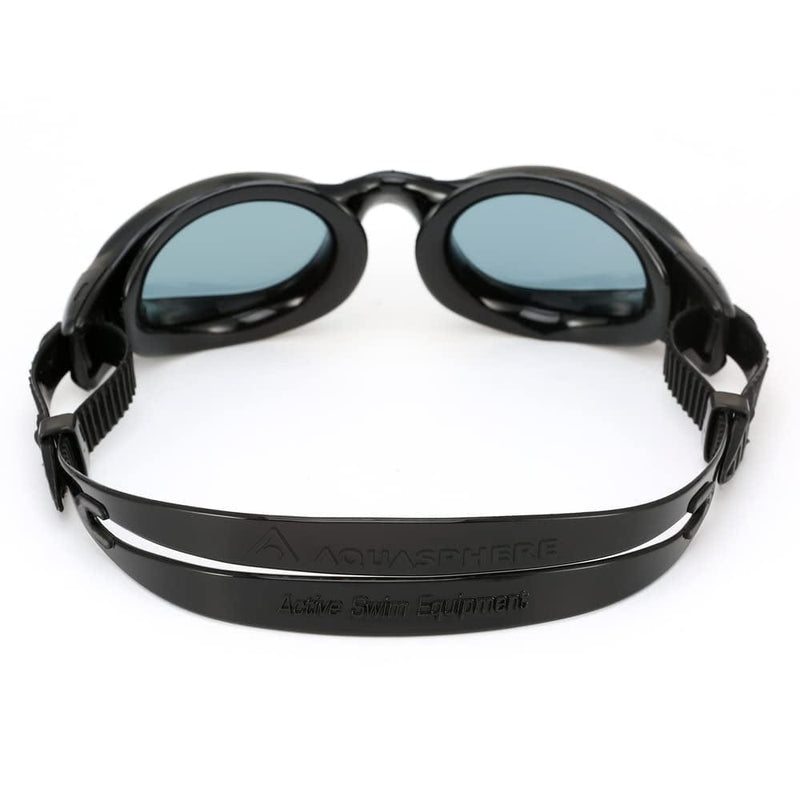 Aqua Sphere Kaiman Adult Swimming Goggles - the Original Curved Lens Goggle, Comfort & Fit for the Active Swimmer | Unisex Adult, Smoke Lens, Black/Black Frame, One Size (EP3000101LD) Sporting Goods > Outdoor Recreation > Boating & Water Sports > Swimming > Swim Goggles & Masks Aqua Sphere   