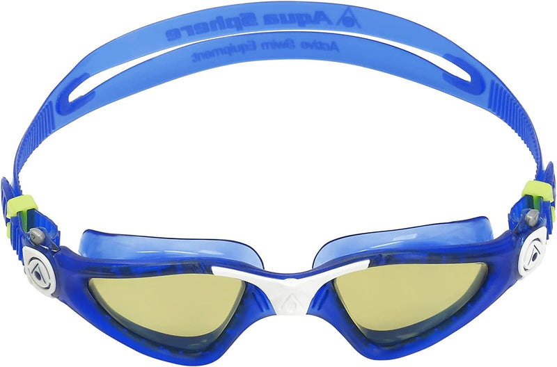 Aqua Sphere Kayenne Adult Swim Goggles - 180-Degree Distortion Free Vision, Ideal for Active Pool or Open Water Swimmers Sporting Goods > Outdoor Recreation > Boating & Water Sports > Swimming > Swim Goggles & Masks Aqua Sphere Dark Blue & White Green 