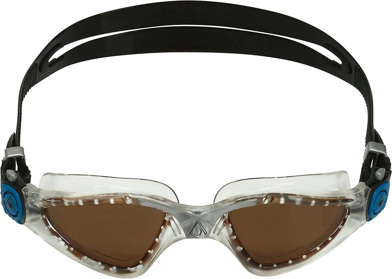 Aqua Sphere Kayenne Adult Swim Goggles - 180-Degree Distortion Free Vision, Ideal for Active Pool or Open Water Swimmers Sporting Goods > Outdoor Recreation > Boating & Water Sports > Swimming > Swim Goggles & Masks Aqua Sphere Transparent, Silver, & Petrol Brown 