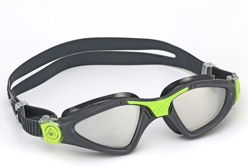 Aqua Sphere Kayenne Swim Goggles with Mirrored Lens (Gray/Lime). Sporting Goods > Outdoor Recreation > Boating & Water Sports > Swimming > Swim Goggles & Masks Aqua Sphere   
