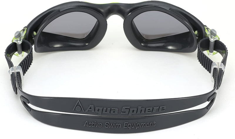 Aqua Sphere Kayenne Swim Goggles with Mirrored Lens (Gray/Lime).