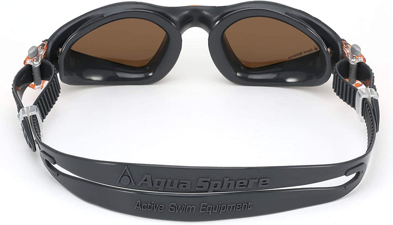 Aqua Sphere Kayenne Swim Goggles with Polarized Lens (Gray/Orange) Sporting Goods > Outdoor Recreation > Boating & Water Sports > Swimming > Swim Goggles & Masks Aqua Sphere   