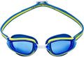 Aquasphere Fastlane Adult Unisex Swimming Goggles - Made in Italy - Patented Strap System, Adjustable Nose Bridge Sporting Goods > Outdoor Recreation > Boating & Water Sports > Swimming > Swim Goggles & Masks Aqua Sphere Blue/Yellow Blue Tinted 