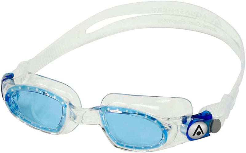 Aquasphere Mako Adult Unisex Swimming Goggles, 180-Degree Panoramic Vision, Leak Free, Premium Quality for Everyday Swimmers Sporting Goods > Outdoor Recreation > Boating & Water Sports > Swimming > Swim Goggles & Masks Aqua Sphere Blue Lens / Transparent/Blue  