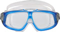 Aquasphere Seal II Adult Unisex Swimming Goggles Made in Italy - Widest Field of Distortion Free Leak Free Seal Fog Resistant Sporting Goods > Outdoor Recreation > Boating & Water Sports > Swimming > Swim Goggles & Masks Aqua Lung Clear Lens, Light Blue/White Frame  