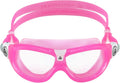 Aquasphere SEAL Kids (Ages 3+) Swim Goggles, Made in ITALY - Wide Vision, Comfort, E-Z Adjust, anti Scratch & Fog, Leak Free Sporting Goods > Outdoor Recreation > Boating & Water Sports > Swimming > Swim Goggles & Masks Aqua Sphere Clear Lens, Pink/Pink Frame  