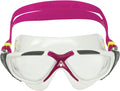 Aquasphere Vista Adult Unisex Swimming Goggles, Wide Distortion Free Vision, anti Fog & anti Scratch Lens Sporting Goods > Outdoor Recreation > Boating & Water Sports > Swimming > Swim Goggles & Masks Aqua Sphere Clear Lens, White/Raspberry Frame  