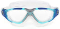 Aquasphere Vista Adult Unisex Swimming Goggles, Wide Distortion Free Vision, anti Fog & anti Scratch Lens Sporting Goods > Outdoor Recreation > Boating & Water Sports > Swimming > Swim Goggles & Masks Aqua Sphere Clear Lens, Turquoise/Blue Frame  