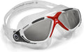 Aquasphere Vista Adult Unisex Swimming Goggles, Wide Distortion Free Vision, anti Fog & anti Scratch Lens Sporting Goods > Outdoor Recreation > Boating & Water Sports > Swimming > Swim Goggles & Masks Aqua Sphere Smoke Lens / Red  