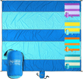 Aquatus Beach Blanket Sandproof Extra Large Oversized 10ft by 9ft for 2-8 Adults, Best Beach Mat Accessories for Vacation, Camping, Picnics, and Events Attached Bag with 4 Stakes and 4 Corner Pockets Home & Garden > Lawn & Garden > Outdoor Living > Outdoor Blankets > Picnic Blankets AQUATUS Riptide  