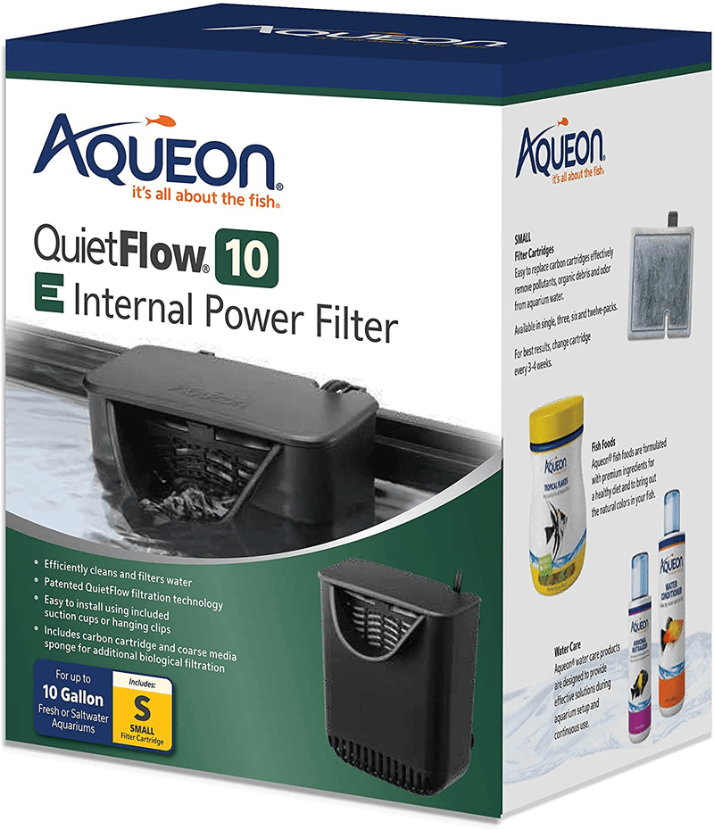 Aqueon Quietflow E Internal Power Filter Animals & Pet Supplies > Pet Supplies > Fish Supplies > Aquarium Filters Aqueon Small - 10 Gallon  