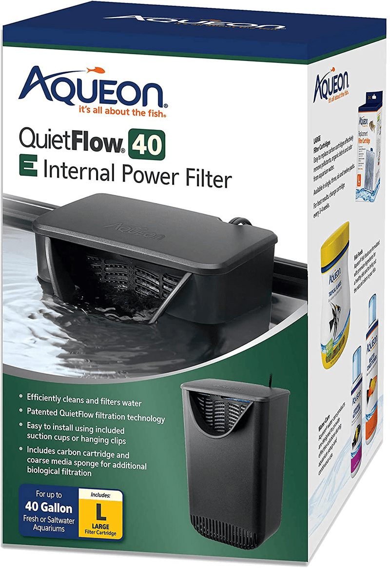 Aqueon Quietflow E Internal Power Filter Animals & Pet Supplies > Pet Supplies > Fish Supplies > Aquarium Filters Aqueon Large - 40 Gallon  