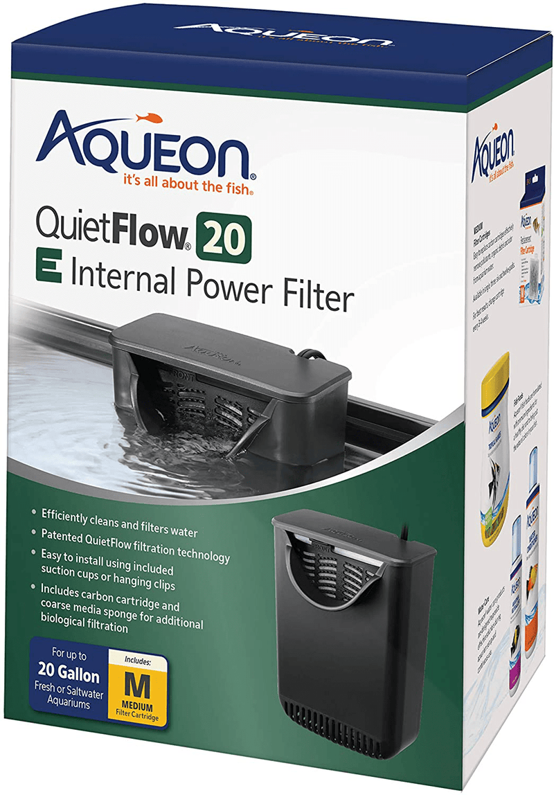 Aqueon Quietflow E Internal Power Filter Animals & Pet Supplies > Pet Supplies > Fish Supplies > Aquarium Filters Aqueon Medium - 20 Gallon  