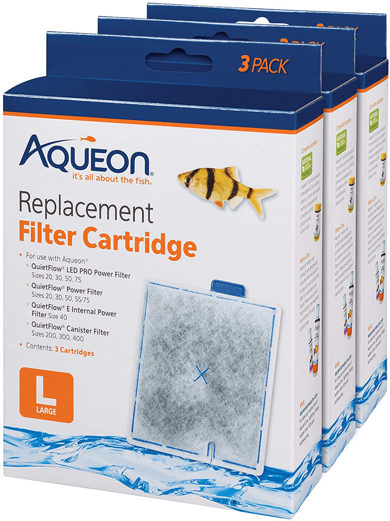 Aqueon Replacement Filter Cartridges Medium - 9 Pack Animals & Pet Supplies > Pet Supplies > Fish Supplies > Aquarium Filters Aqueon Large (Pack of 9)  