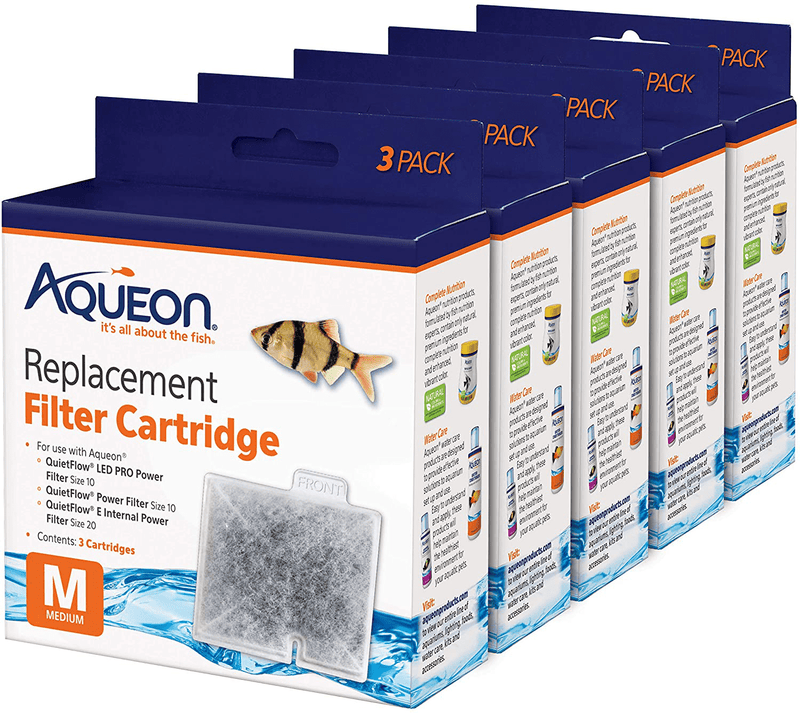 Aqueon Replacement Filter Cartridges Medium - 9 Pack Animals & Pet Supplies > Pet Supplies > Fish Supplies > Aquarium Filters Aqueon Medium (Pack of 15)  
