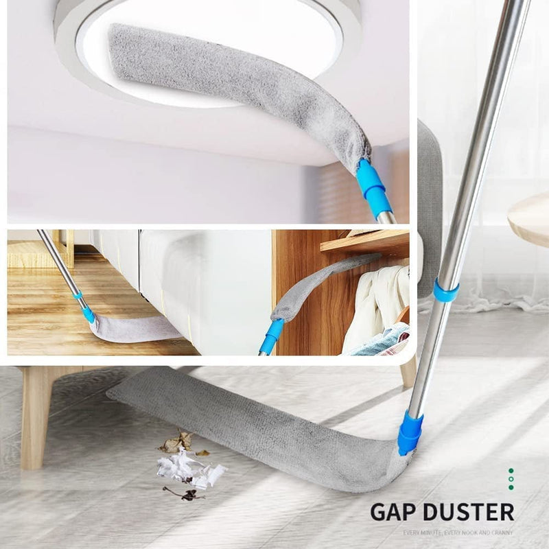 AQWEI Retractable Gap Dust Cleaner, Microfiber Gap Duster 25 to 60 Inches, under Fridge and Appliance Duster, Cleaning Tools for Home Bedroom Kitchen (Kit Two) Home & Garden > Household Supplies > Household Cleaning Supplies AQWEI   