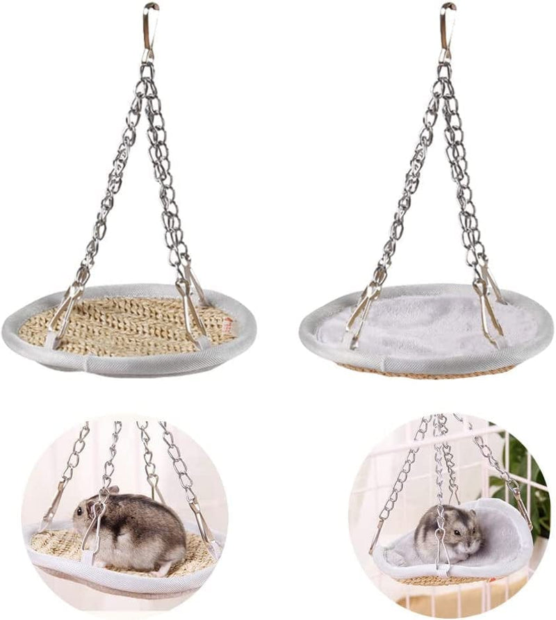 ARBOZEW Hamster Soft Hammock Bed, Chinchilla Warm House, Sugar Glider Winter Nest Pouch, Cozy Hideout Habitat Cage Accessories for Hedgehog Guinea Pig Squirrel Rat Mice Bird and Tiny Animals. Animals & Pet Supplies > Pet Supplies > Bird Supplies > Bird Cages & Stands ARBOZEW   