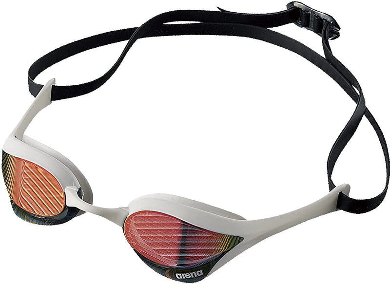 Arena AGL-180M Swim Goggles, Glass, Cushion Type, FINA Approved, One Size Fits Most, Anti-Fog, Mirror Finish Sporting Goods > Outdoor Recreation > Boating & Water Sports > Swimming > Swim Goggles & Masks arena(アリーナ) Red X Smoke X White X White (Rdsw)  
