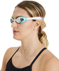Arena Air-Speed Anti-Fog Swim Goggles for Men and Women Sporting Goods > Outdoor Recreation > Boating & Water Sports > Swimming > Swim Goggles & Masks Arena Silver Mirror / Turquoise Mirrored 