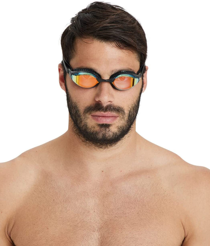 Arena Air-Speed Anti-Fog Swim Goggles for Men and Women Sporting Goods > Outdoor Recreation > Boating & Water Sports > Swimming > Swim Goggles & Masks Arena Yellow Copper Mirror / Black Mirrored 