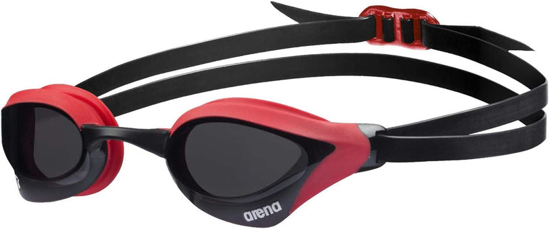 Arena Cobra Core Swim Goggles for Men and Women Sporting Goods > Outdoor Recreation > Boating & Water Sports > Swimming > Swim Goggles & Masks Arena Smoke / Red Swipe Anti-fog Non-mirror (New) 