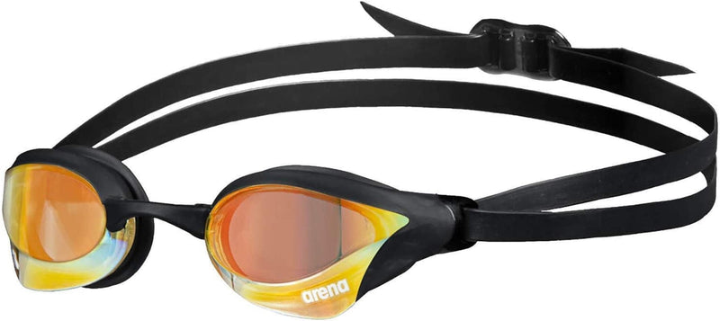 Arena Cobra Core Swim Goggles for Men and Women Sporting Goods > Outdoor Recreation > Boating & Water Sports > Swimming > Swim Goggles & Masks Arena Yellow Copper / Black Swipe Anti-fog Mirror (New) 