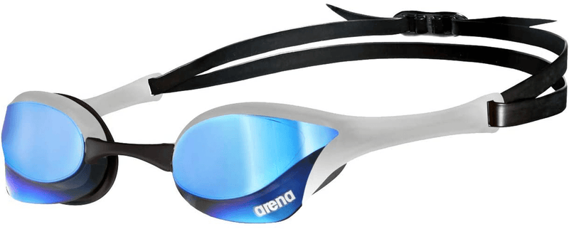Arena Cobra Ultra Racing Swim Goggles for Men and Women Sporting Goods > Outdoor Recreation > Boating & Water Sports > Swimming > Swim Goggles & Masks Arena Blue / Silver Swipe Anti-fog Mirror (New) 