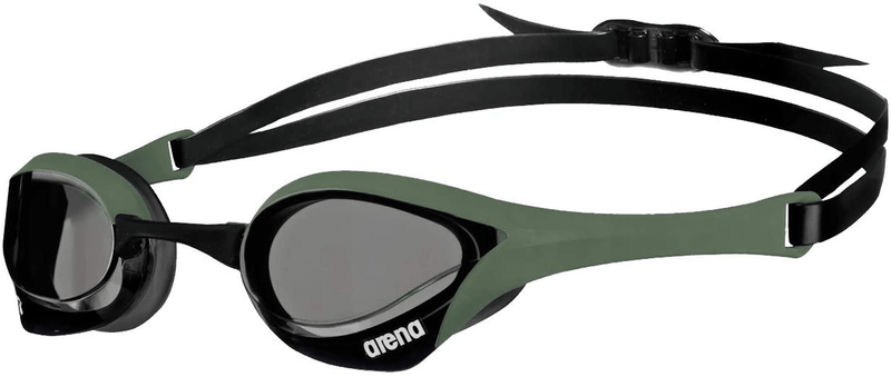 Arena Cobra Ultra Racing Swim Goggles for Men and Women Sporting Goods > Outdoor Recreation > Boating & Water Sports > Swimming > Swim Goggles & Masks Arena Smoke / Army / Black Swipe Anti-fog Non-mirror (New) 