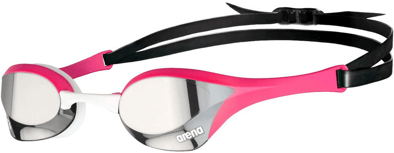 Arena Cobra Ultra Racing Swim Goggles for Men and Women Sporting Goods > Outdoor Recreation > Boating & Water Sports > Swimming > Swim Goggles & Masks Arena Silver / Pink Swipe Anti-fog Mirror 