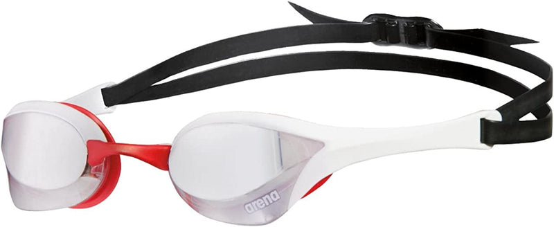 Arena Cobra Ultra Racing Swim Goggles for Men and Women Sporting Goods > Outdoor Recreation > Boating & Water Sports > Swimming > Swim Goggles & Masks arena Silver / White / Red Mirrored 
