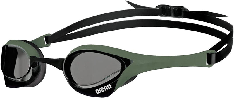 Arena Cobra Ultra Racing Swim Goggles for Men and Women Sporting Goods > Outdoor Recreation > Boating & Water Sports > Swimming > Swim Goggles & Masks arena Smoke / Army / Black Non-mirrored 