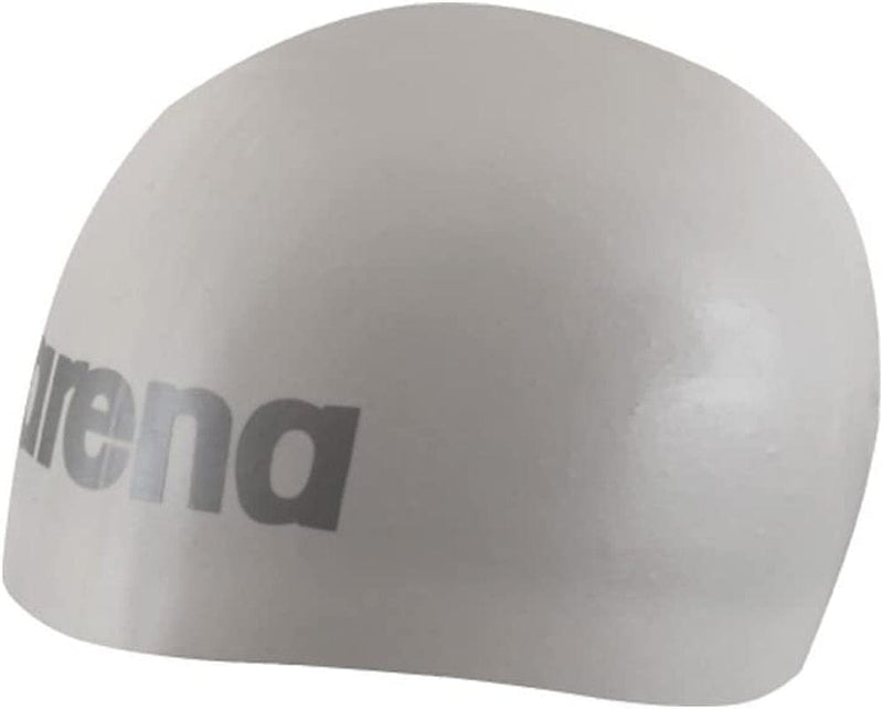 Arena Logo Moulded Swim Cap Sporting Goods > Outdoor Recreation > Boating & Water Sports > Swimming > Swim Caps arena White/Silver  