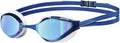 Arena Python Racing Swim Goggles for Men and Women with UV Protection, Anti-Fog, Dual Strap, Mirror/Non-Mirror Lens Sporting Goods > Outdoor Recreation > Boating & Water Sports > Swimming > Swim Goggles & Masks Arena Blue Mirror/White Mirror Lens 