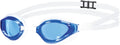 Arena Python Racing Swim Goggles for Men and Women with UV Protection, Anti-Fog, Dual Strap, Mirror/Non-Mirror Lens Sporting Goods > Outdoor Recreation > Boating & Water Sports > Swimming > Swim Goggles & Masks Arena Clear Blue/White/White Non-mirror Lens 