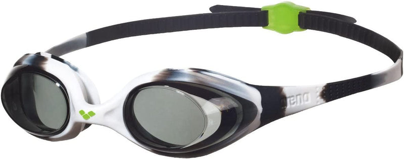 Arena Spider Youth, Child, and Adult Swim Goggles Sporting Goods > Outdoor Recreation > Boating & Water Sports > Swimming > Swim Goggles & Masks Arena North America Black / White / Clear Youth Non-mirrored 