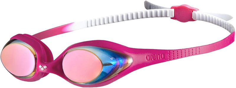 Arena Spider Youth, Child, and Adult Swim Goggles Sporting Goods > Outdoor Recreation > Boating & Water Sports > Swimming > Swim Goggles & Masks Arena North America White / Pink / Fuchsia Youth Mirrored 