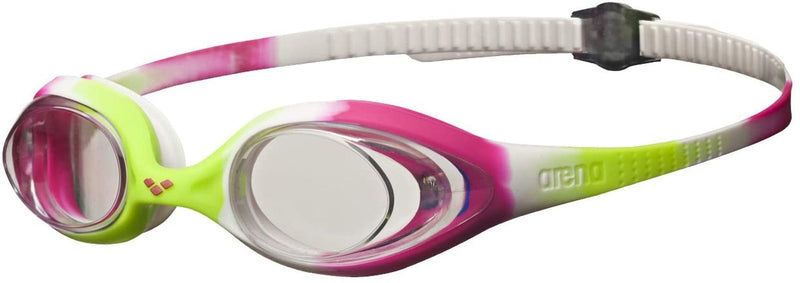 Arena Spider Youth, Child, and Adult Swim Goggles Sporting Goods > Outdoor Recreation > Boating & Water Sports > Swimming > Swim Goggles & Masks Arena North America Fuchsia / White / Clear Youth Non-mirrored 