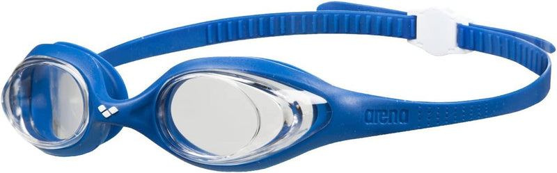 Arena Spider Youth, Child, and Adult Swim Goggles Sporting Goods > Outdoor Recreation > Boating & Water Sports > Swimming > Swim Goggles & Masks Arena North America Clear / Blue / White Non-Mirrored 