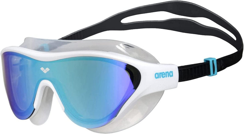 Arena the One Mask Swim Goggles for Men and Women Sporting Goods > Outdoor Recreation > Boating & Water Sports > Swimming > Swim Goggles & Masks arena Blue/White Mirror Lens 