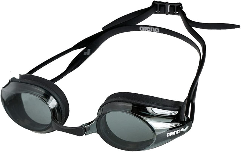 Arena Tracks Youth and Adult Swim Goggles Sporting Goods > Outdoor Recreation > Boating & Water Sports > Swimming > Swim Goggles & Masks Arena Black / Smoke / Black Adult Non-mirror 
