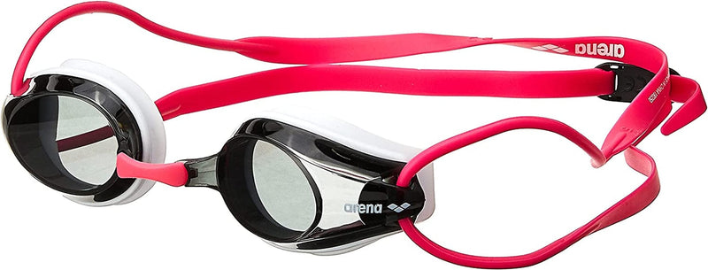 Arena Tracks Youth and Adult Swim Goggles Sporting Goods > Outdoor Recreation > Boating & Water Sports > Swimming > Swim Goggles & Masks Arena White / Smoke / Fuchsia Adult Non-mirror 