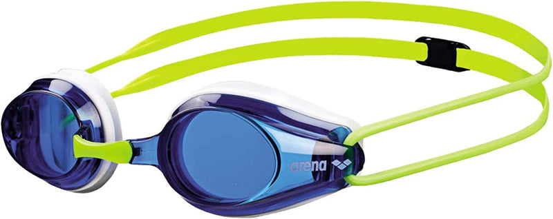 Arena Tracks Youth and Adult Swim Goggles Sporting Goods > Outdoor Recreation > Boating & Water Sports > Swimming > Swim Goggles & Masks Arena Blue / White / Fluo Yellow Youth Non-mirror 