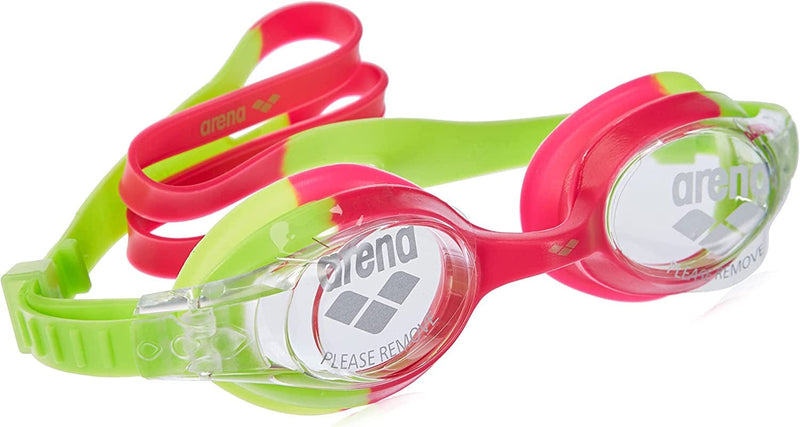 Arena X-Lite Kids Swim Goggles for Boys and Girls Sporting Goods > Outdoor Recreation > Boating & Water Sports > Swimming > Swim Goggles & Masks Arena Green Pink / Clear Non-mirror 