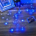 Ariceleo Led Fairy Lights Battery Operated, 1 Pack Mini Battery Powered Copper Wire Starry Fairy Lights for Bedroom, Christmas, Parties, Wedding, Centerpiece, Decoration (5M/16Ft Warm White) Home & Garden > Lighting > Light Ropes & Strings Ariceleo Blue 2 Pack 