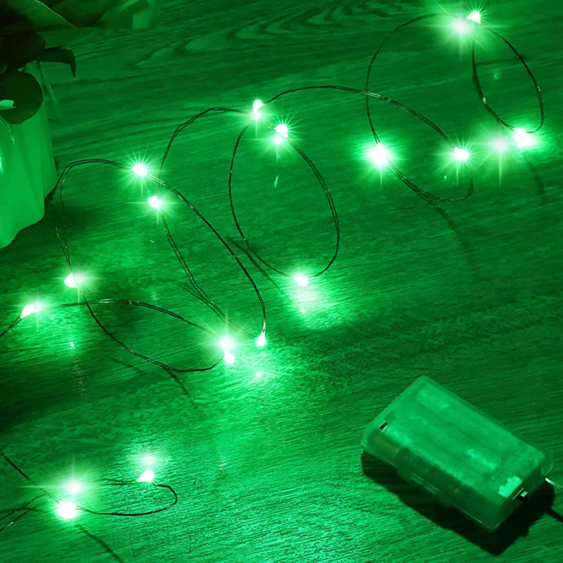 Ariceleo Led Fairy Lights Battery Operated, 1 Pack Mini Battery Powered Copper Wire Starry Fairy Lights for Bedroom, Christmas, Parties, Wedding, Centerpiece, Decoration (5M/16Ft Warm White) Home & Garden > Lighting > Light Ropes & Strings Ariceleo Green 4 Pack 