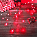 Ariceleo Led Fairy Lights Battery Operated, 4 Packs Mini Battery Powered Copper Wire Starry Fairy Lights for Bedroom, Christmas, Parties, Wedding, Centerpiece, Decoration (5m/16ft Warm White) Home & Garden > Decor > Seasonal & Holiday Decorations& Garden > Decor > Seasonal & Holiday Decorations Ariceleo Red 1 Pack 