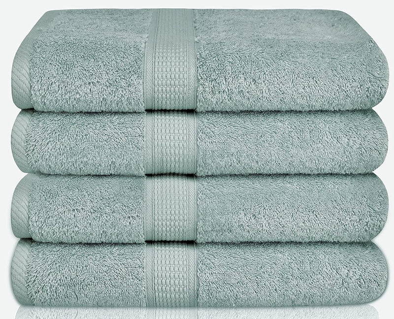 Ariv Towels - Bath Towels Set - Premium Bamboo Cotton Bath Towels - Ultra Absorbent, Soft Feel, Large and Quick Drying 30" X 52" (Duck Egg) - Towel Set of 4 Home & Garden > Linens & Bedding > Towels Terry Towels by SJL   